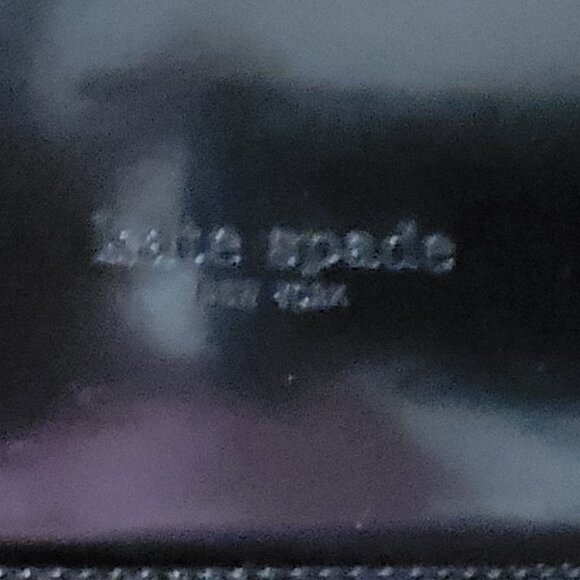 Kate Spade Triple Black Wallet Made In Italy Leather Multi Pocket Design - Picture 2 of 14